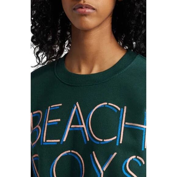 DAYDREAMER Beach Boys Pine Green Silver Anniversary BF Crew Size S New w/o Tag - Picture 3 of 13